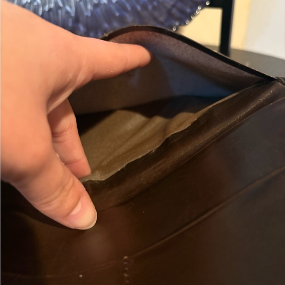 Longchamp Black Leather Button Wallet - Picture 7 of 7